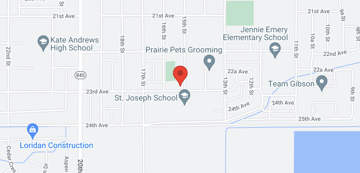 map of 1502 23 Avenue